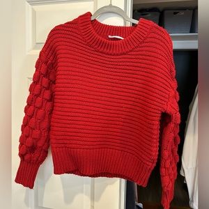 Red chunky sweater size xs, bought at Nordstrom